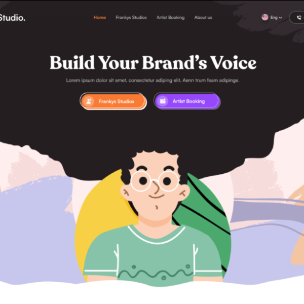 Modern Website Design for Artist’s Studio